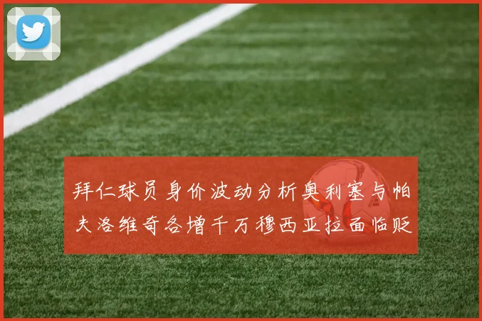 拜仁球员身价波动分析奥利塞与帕夫洛维奇各增千万穆西亚拉面临贬值困境